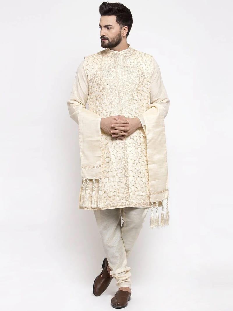 Wedding Wear: The Most Modern Kurta Pajama with Jacket for Wedding Styles