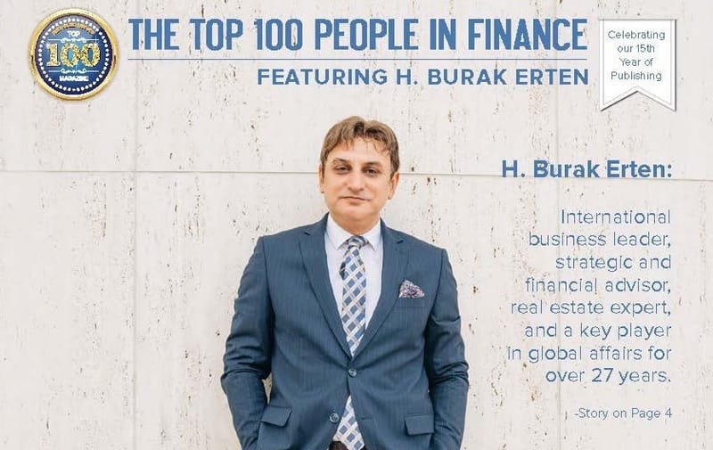 H. Burak Erten's Recognition in the Top100 Magazine for Finance Professionals 2023