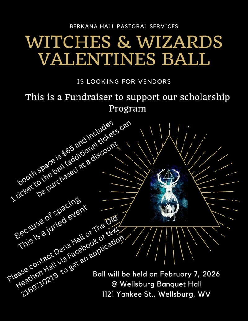 Vendor Applications for Witches & Wizards Valentine Ball