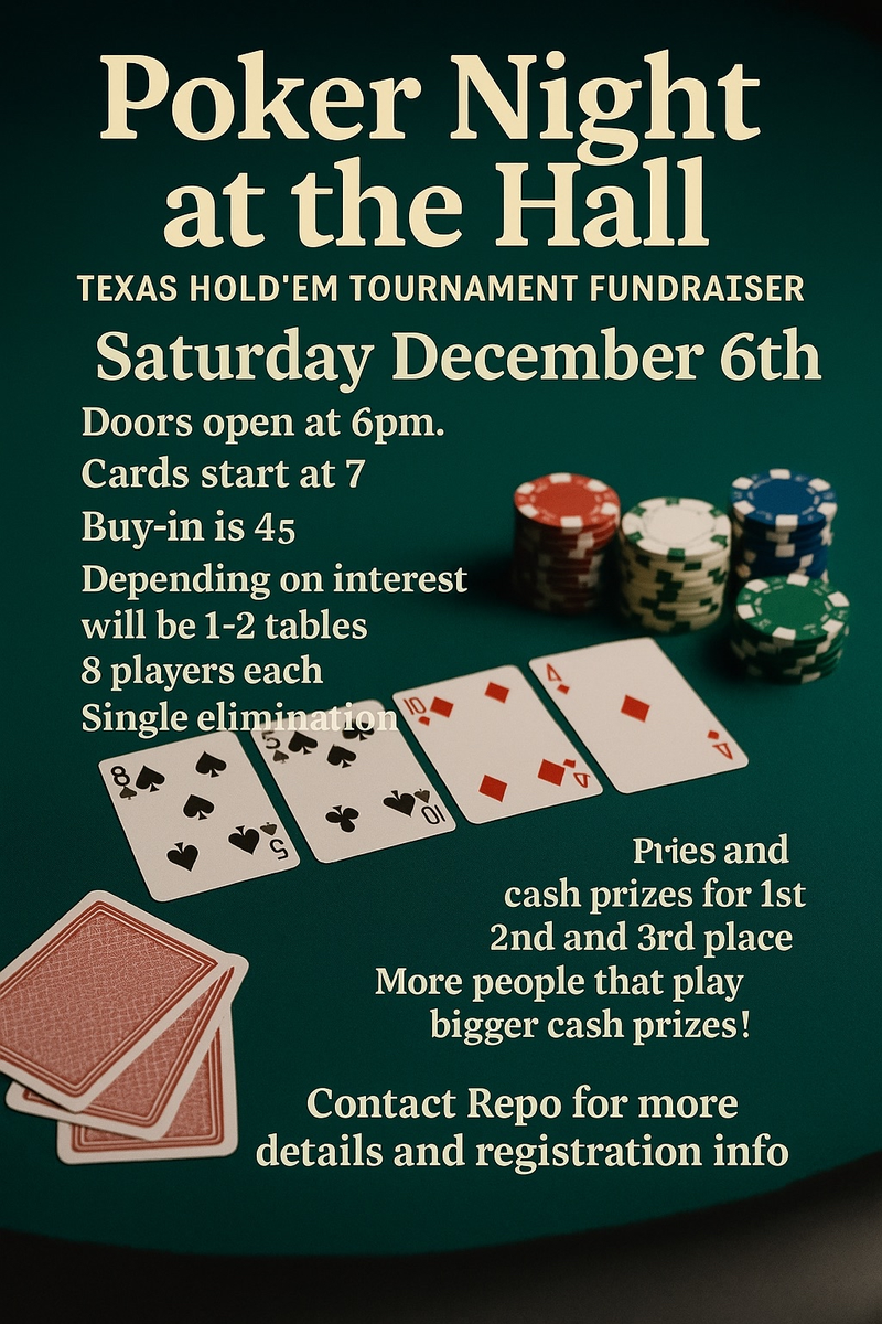 Poker Night at the Hall