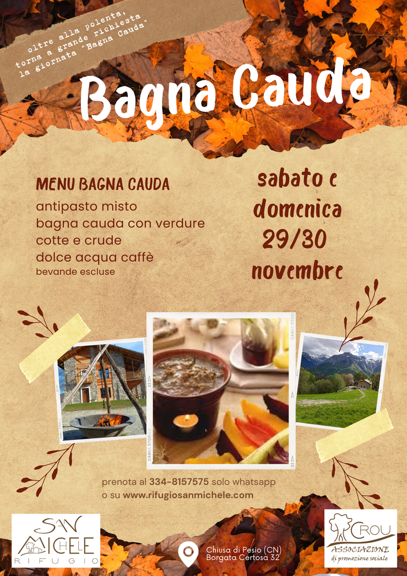 bagna cauda 29 30 novembre2015