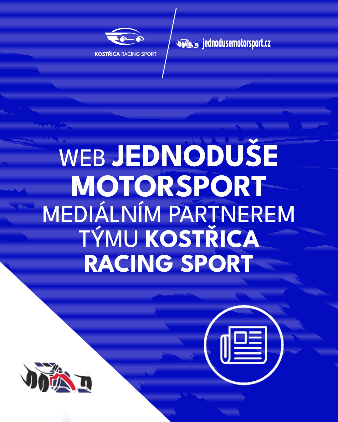 Web Jednoduše Motorsport mediálním partnerem týmu Kostřica Racing Sport