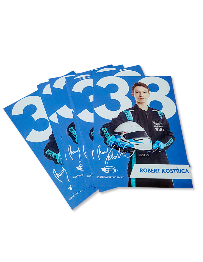 Plakát Roberta Kostřicu ze sezony 2023. Možnost podpisu.