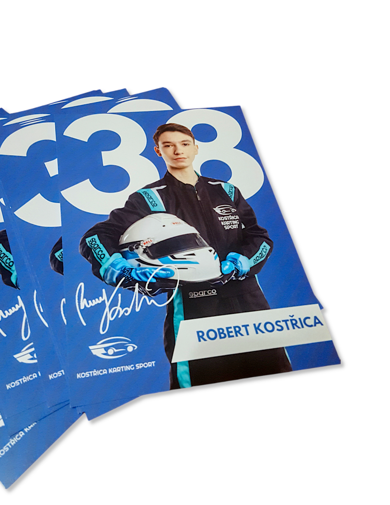 Plakát Roberta Kostřicu ze sezony 2023. Možnost podpisu.