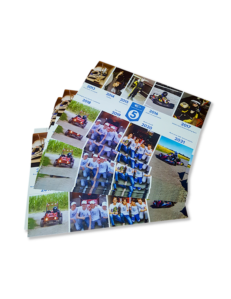 Výroční plakát týmu z roku 2022. Možnost podpisu.