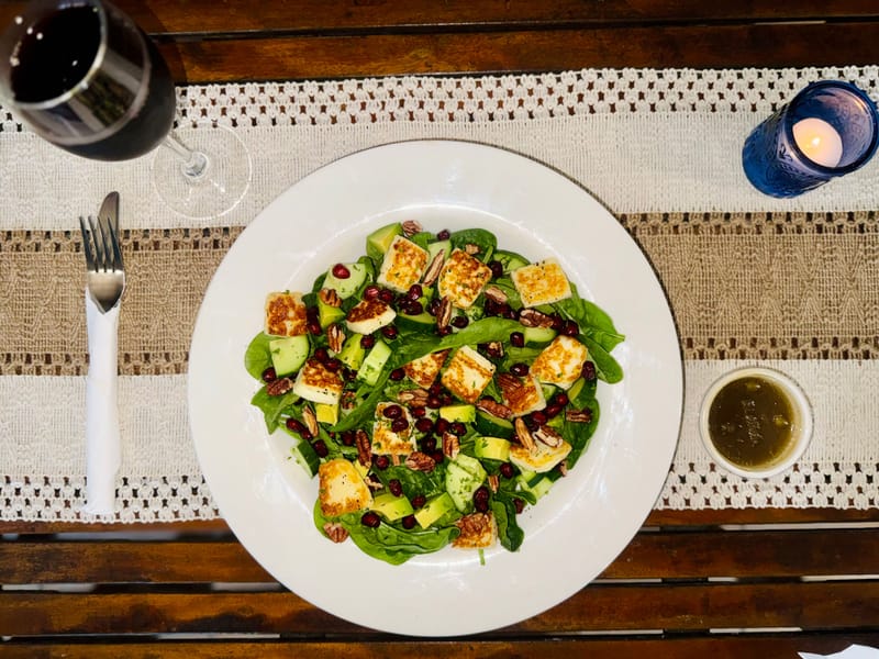 Haloumi and Pomegranate Salad
