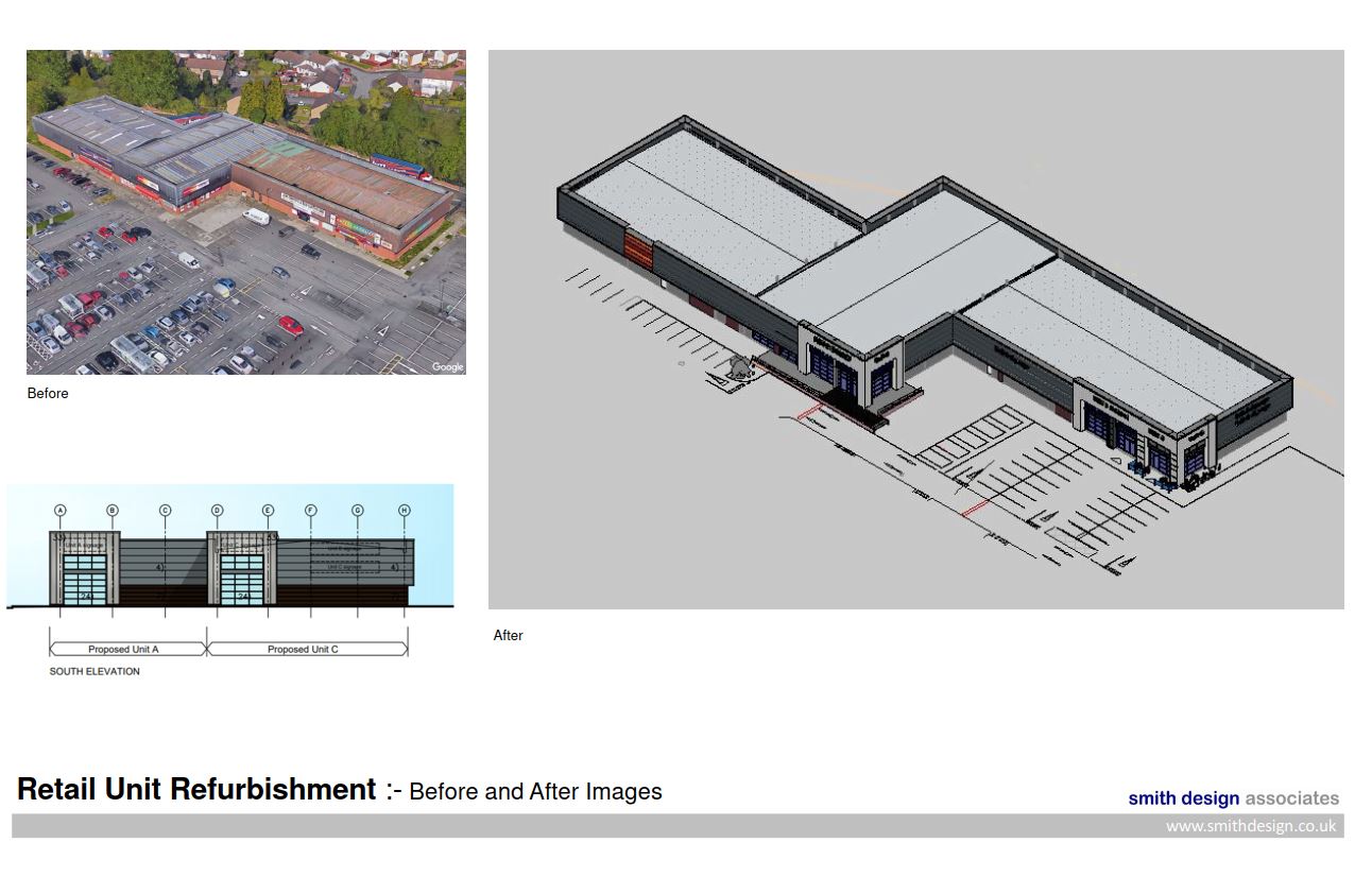 Renovation of retail units, Summerston Retail Park GLASGOW (2020)