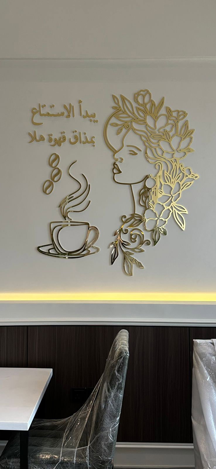 Zincor letters - stainless - acrylic - cladding