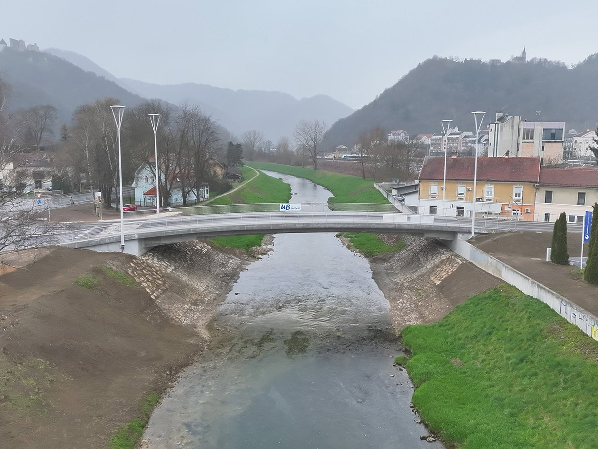 Most čez Voglajno v Celju (vir: Mestna občina Celje)