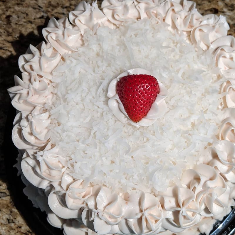 Strawberry & Coconut Cake