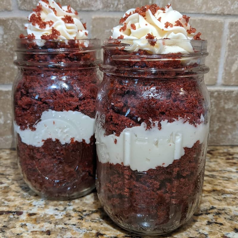 Red Velvet Cake Jar