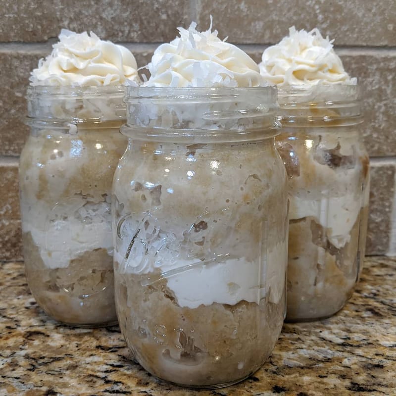 Coconut Tres Leches Cake Jar