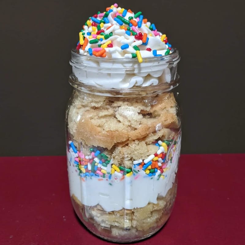 Cake Batter Cake Jar