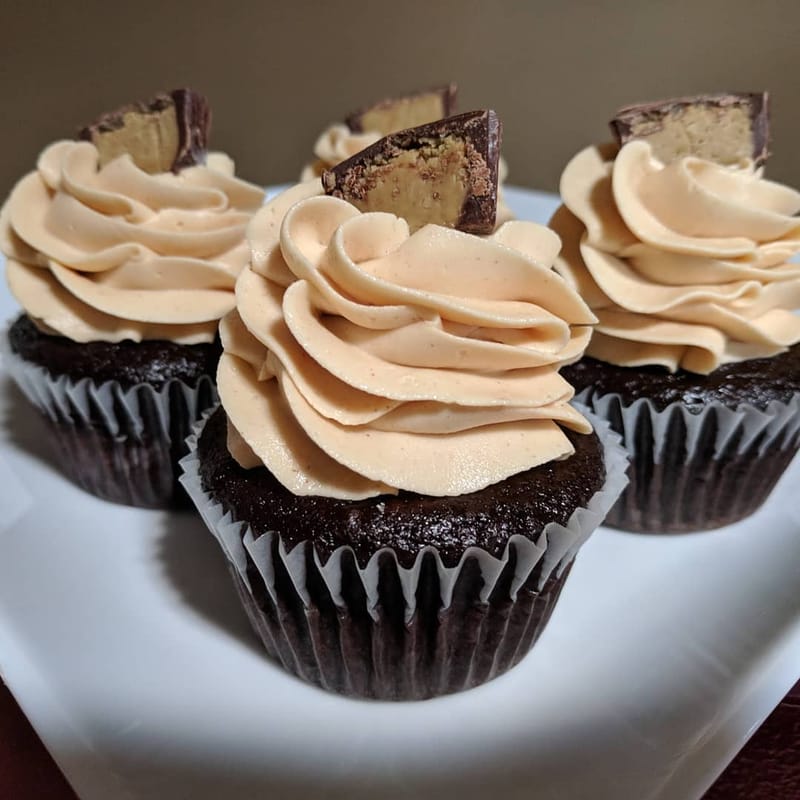 Chocolate Peanut Butter Cupcakes