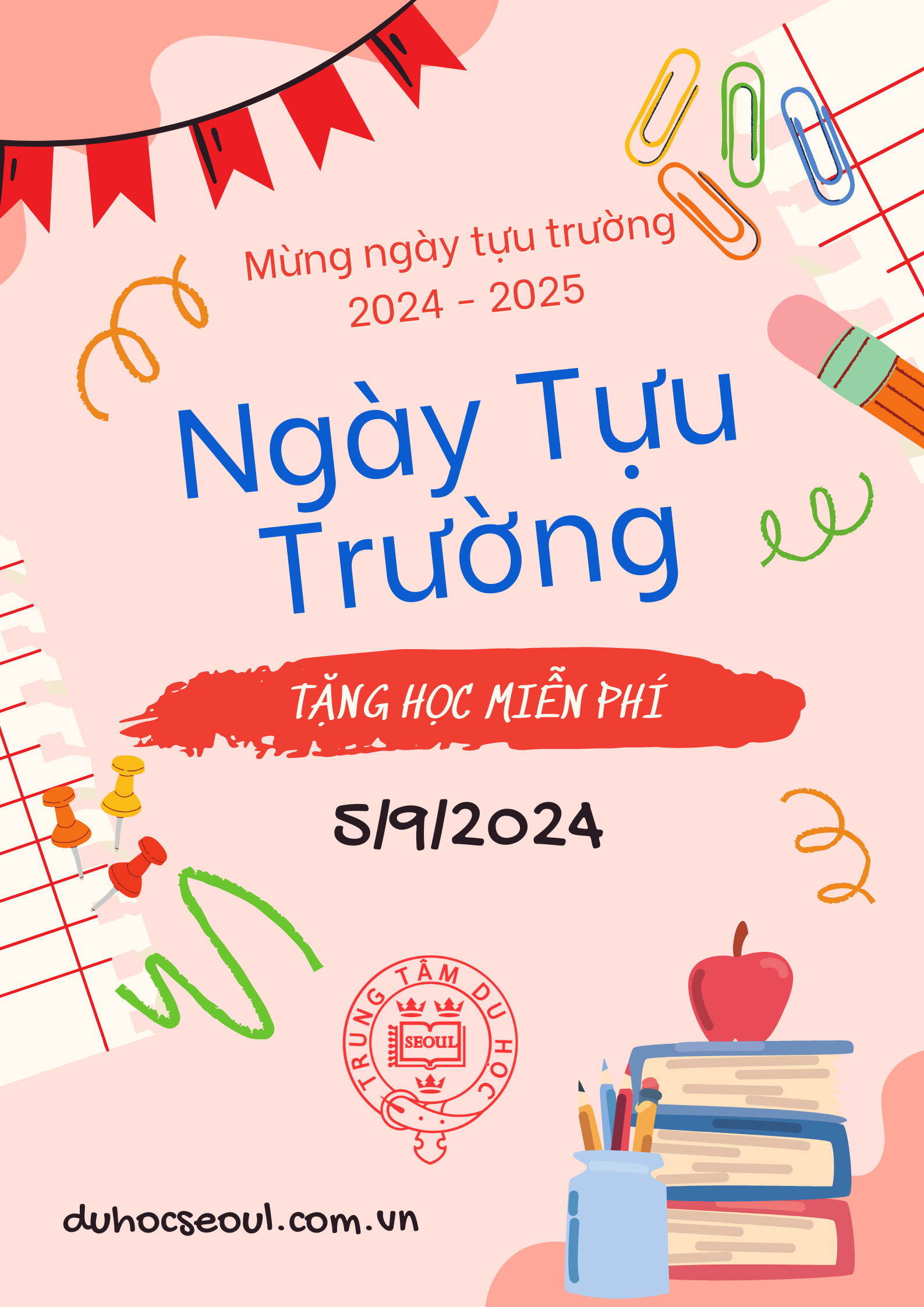 🎒 MỪNG NGÀY TỰU TRƯỜNG 5/9/2024 - QUÀ TẶNG ĐẶC BIỆT CHO TƯƠNG LAI! 🇰🇷🇻🇳