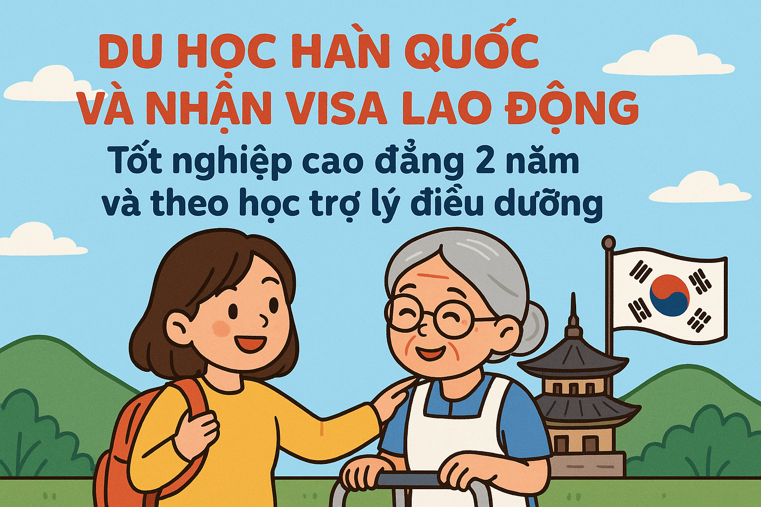 📢 Chương trình du học & việc làm ngành Chăm sóc người cao tuổi tại Hàn Quốc — Đảm bảo visa việc làm sau khi tốt nghiệp!