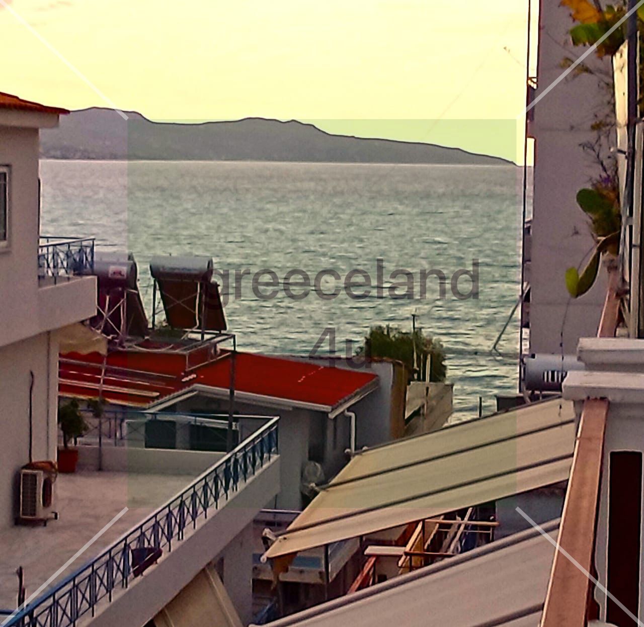 54 sq m penthouse apartment on the first line to the sea, with a huge 35 sq m balcony and