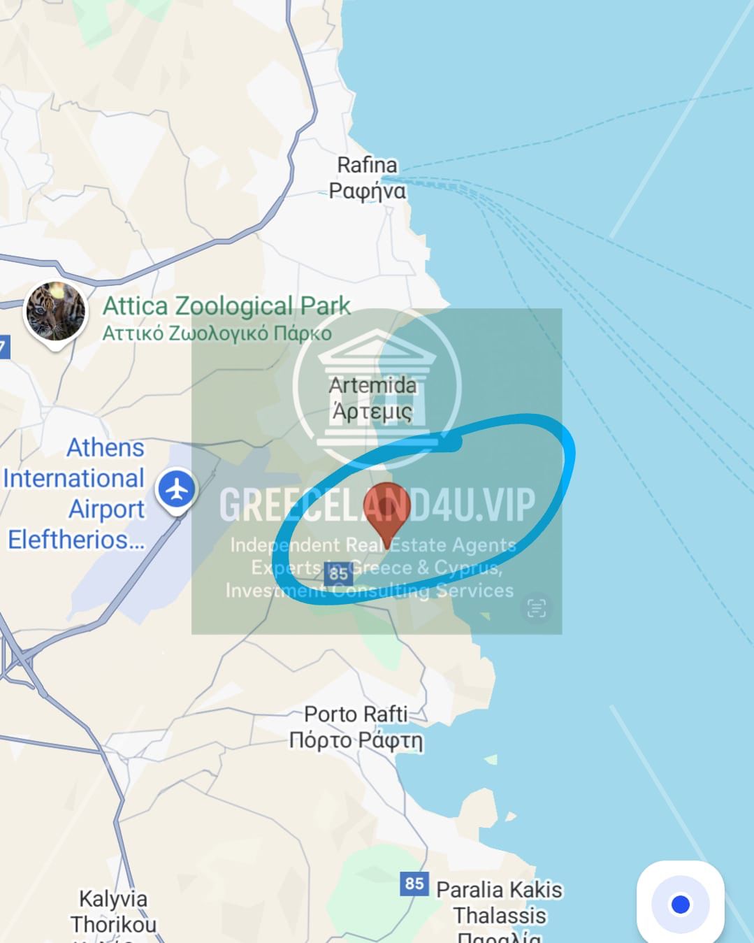 Amazing 46 sqm garden apartment in Vravrona, right on the beach!