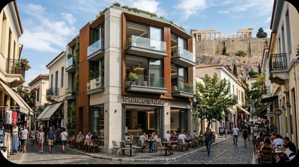 A unique mixed-use residential and commercial building for sale in the Mets – Kallimarmaro area, in a prime location near the metro and major landmarks such as the Acropolis of Athens and the Panathenaic Stadium.