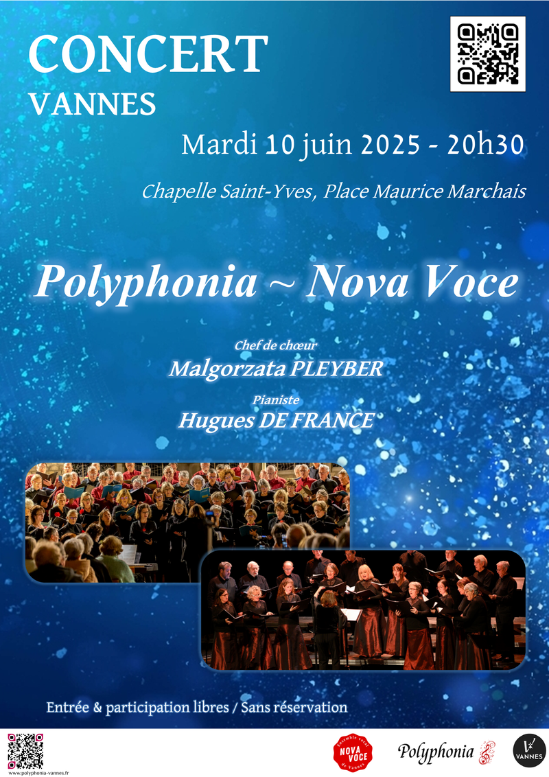 Concert Vannes, 10 Juin 2025 - 20h30, Chapelle Saint-Yves