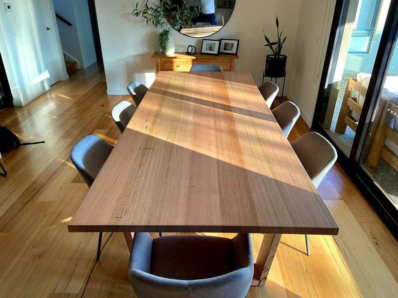 Tasmanian Oak dining table