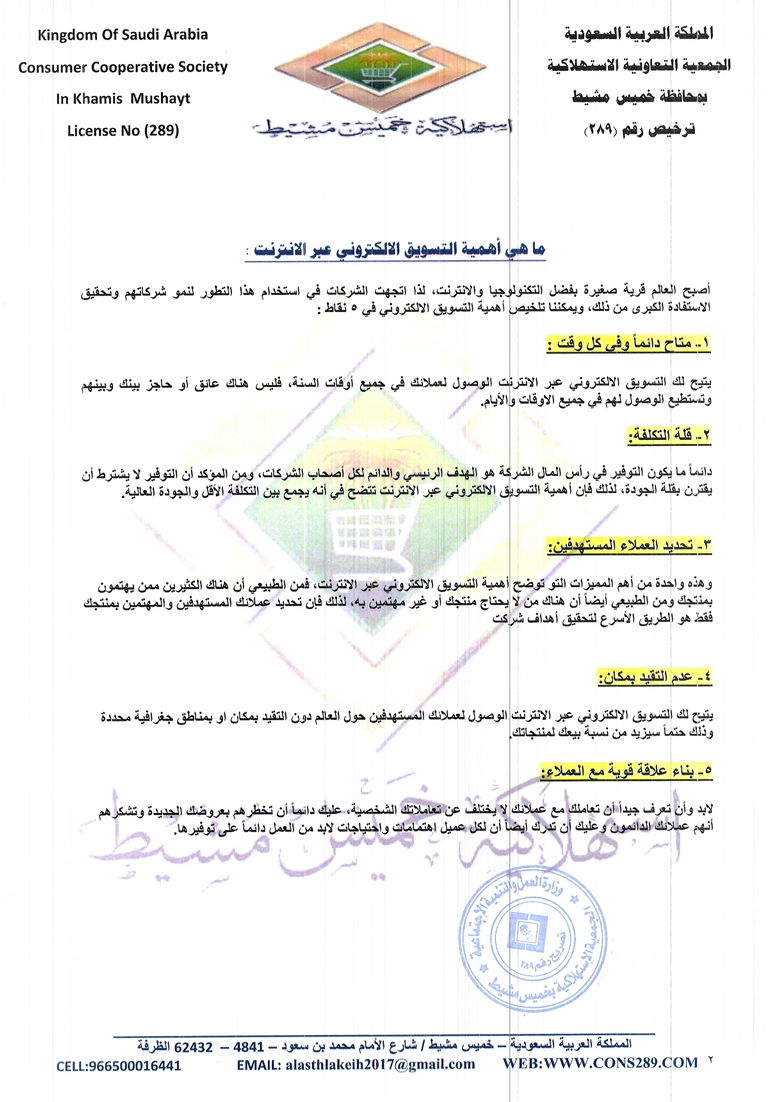 التسويق الالكتروني 