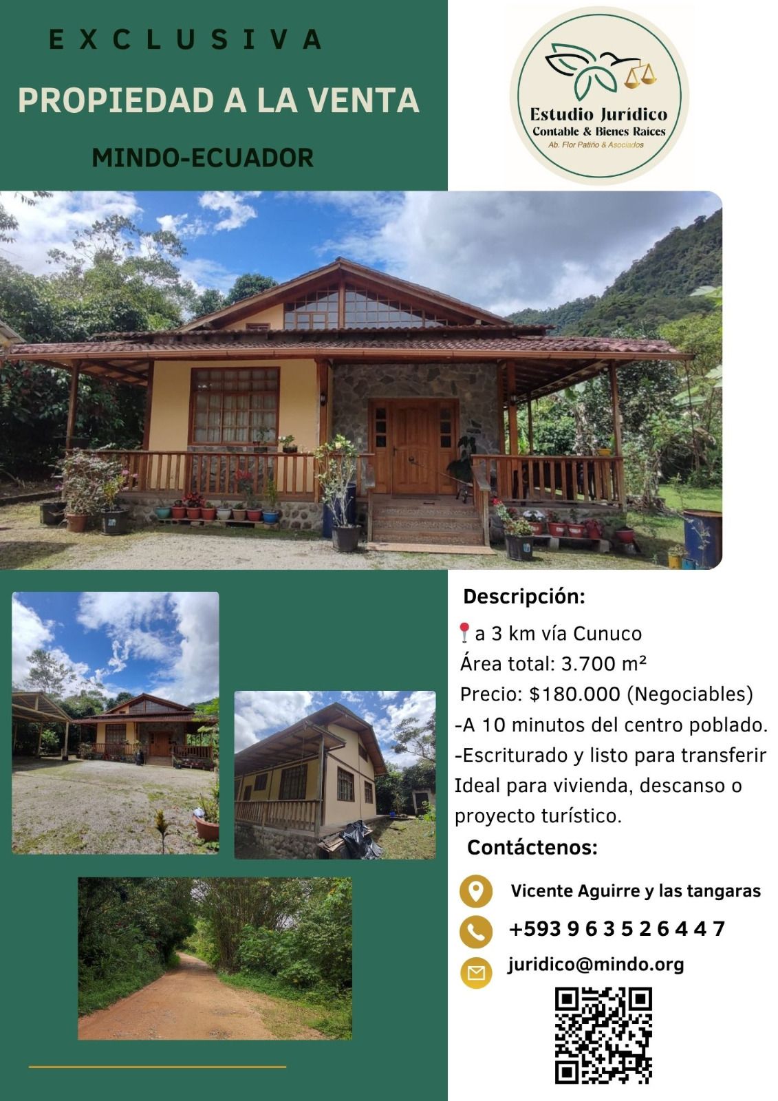 Propiedad Exclusiva en Mindo - Ideal para Turismo o Descanso