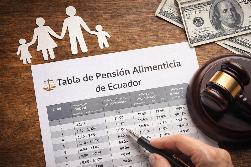 Tablas de Pensión Alimenticia en Ecuador: Guía Completa para su Cálculo y Aplicación