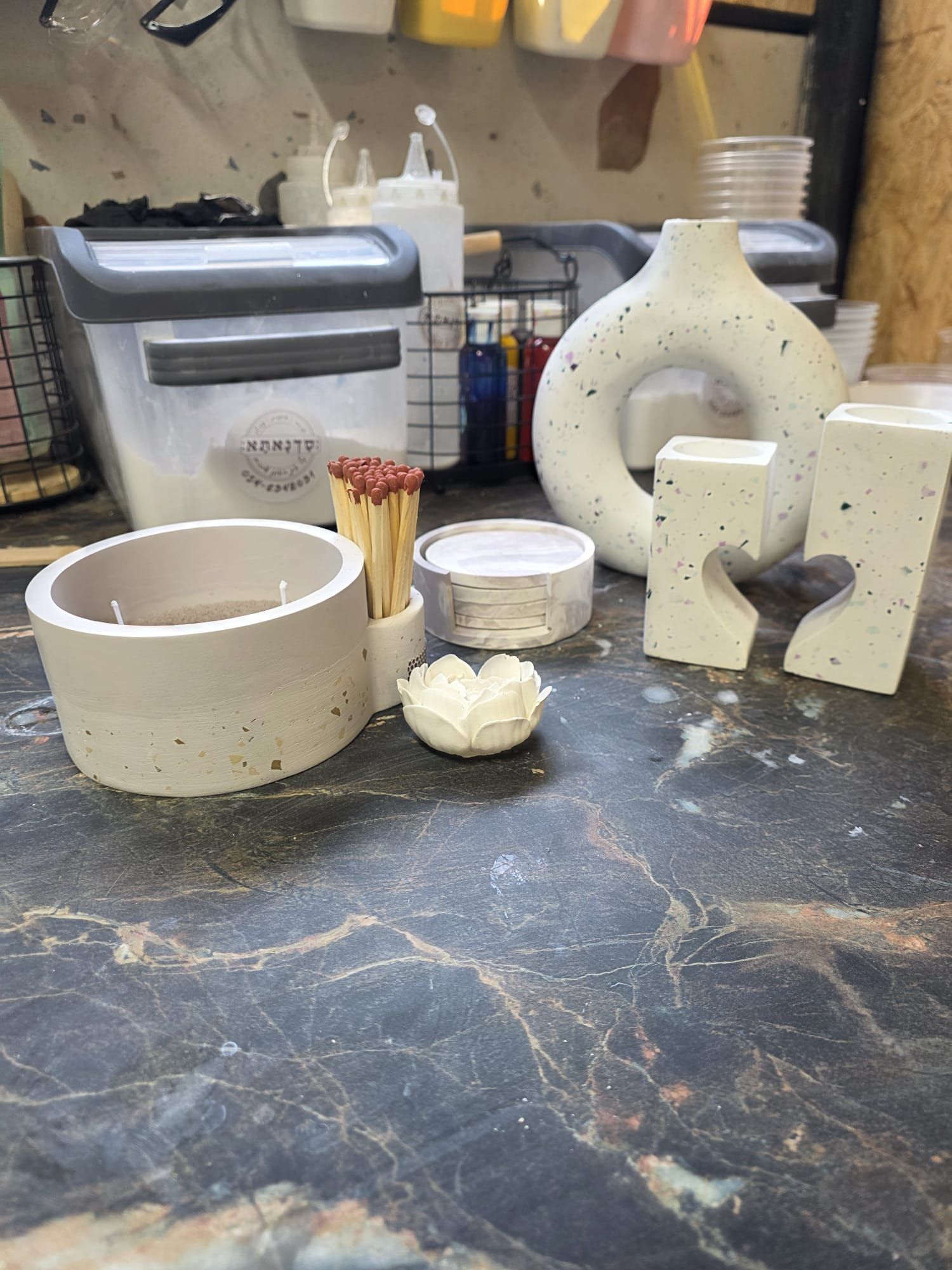 סדנת יציקות טרצו (Terrazzo) – אמנות צבעונית בעבודת יד