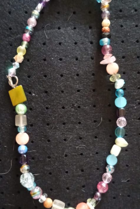 Vibrant Rainbow Beaded Necklace - R300
