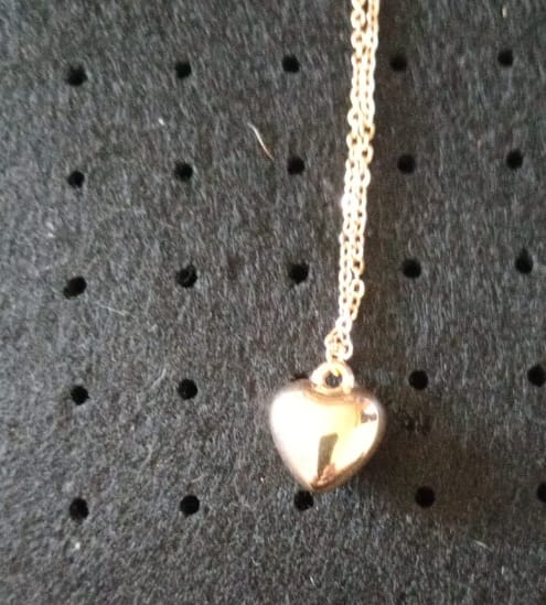 Gold-Plated Solid Heart Necklace – Timeless Elegance R250.00