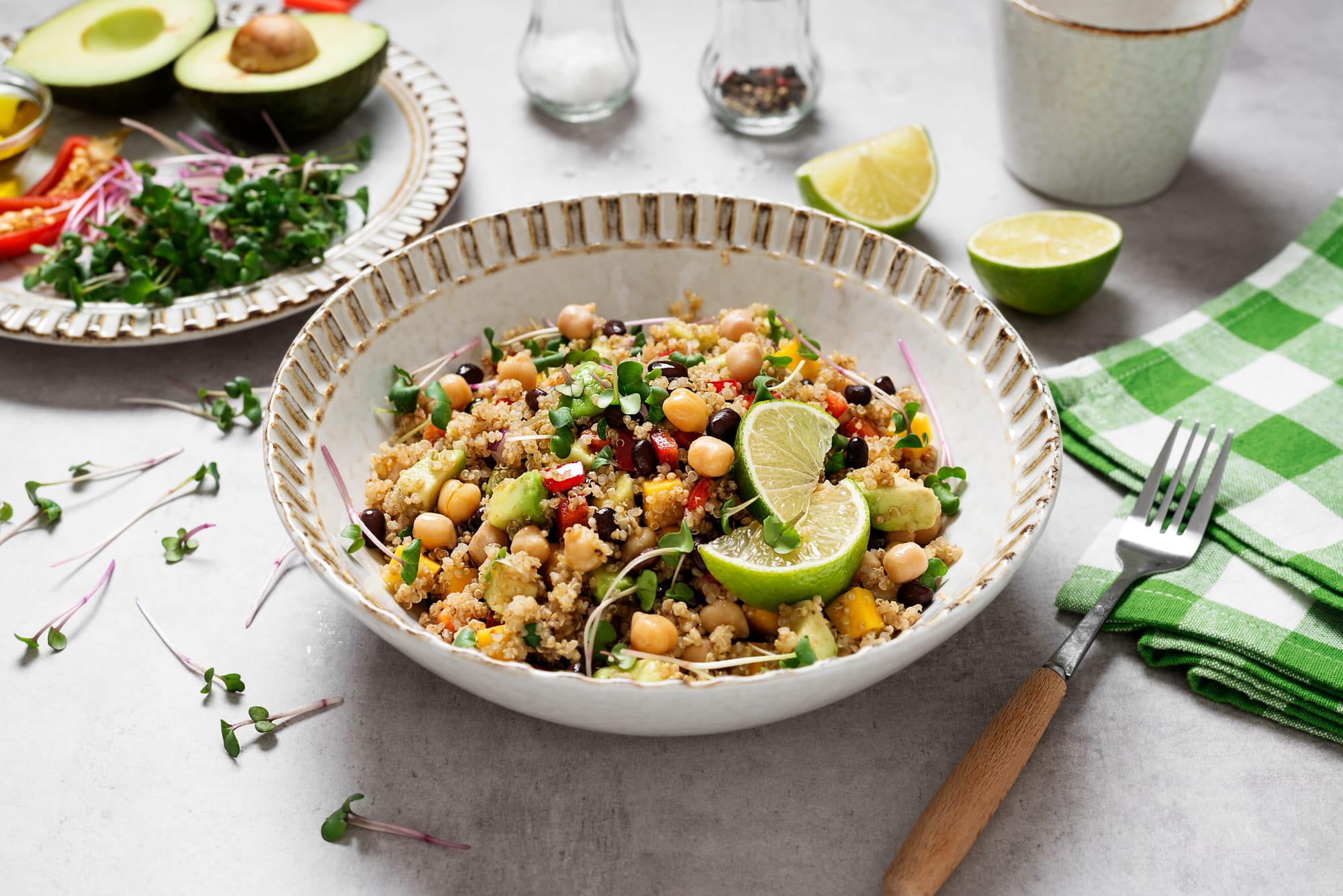 Millet and Peanut Salad