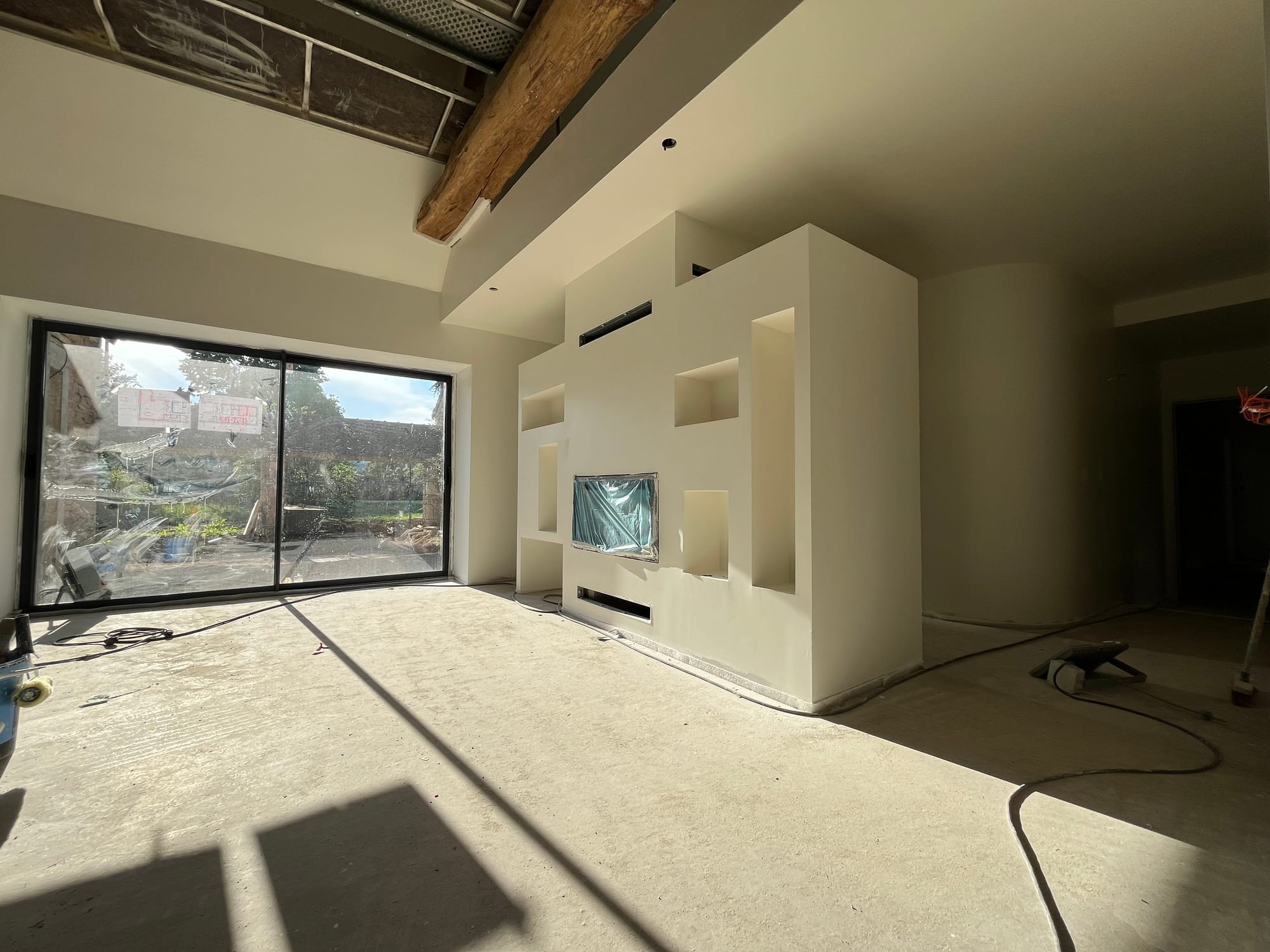 Travaux de plâtrerie