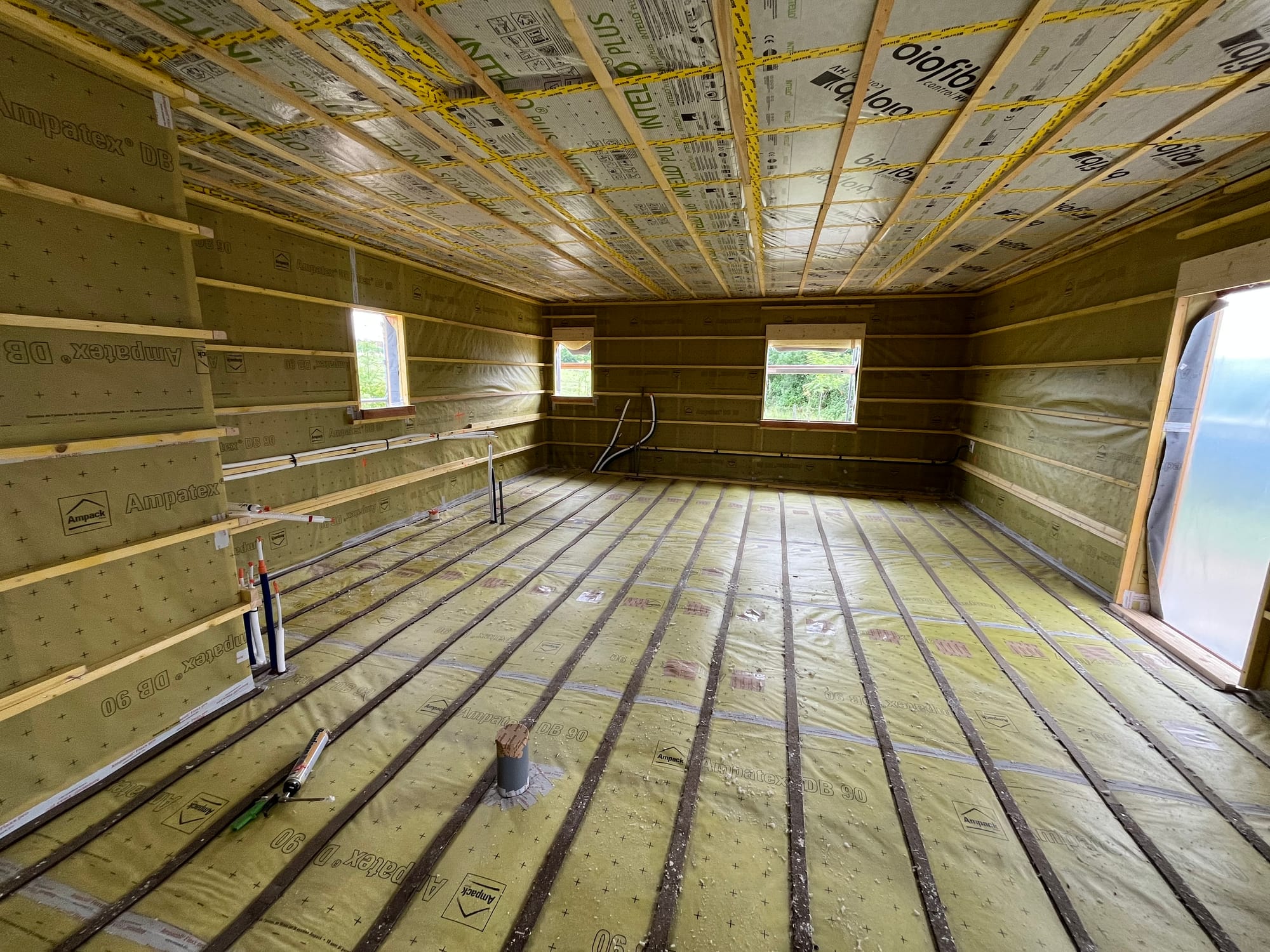 Isolation laine de bois et ouate de cellulose