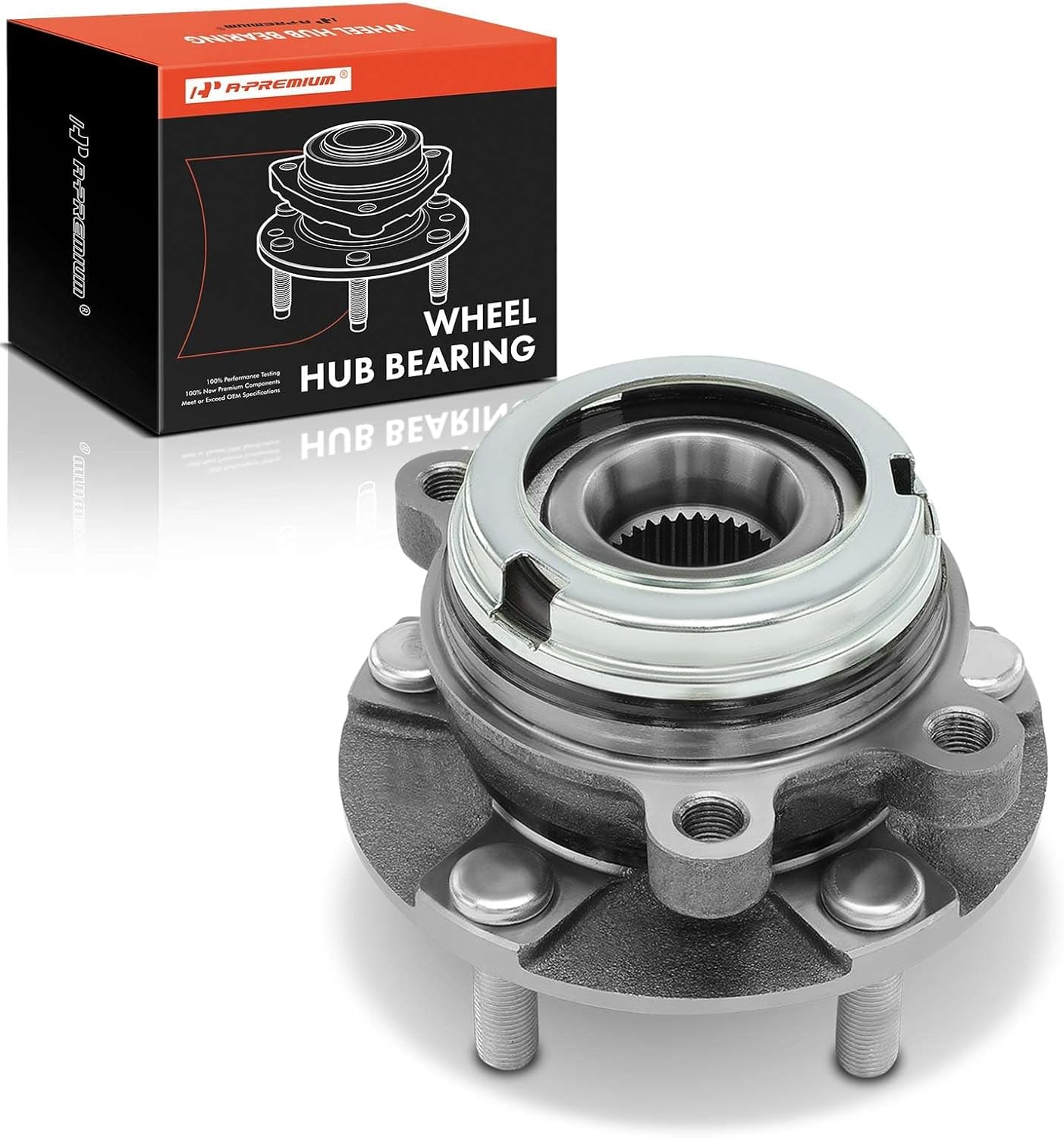 A-Premium 513296 Front Wheel Bearing and Hub Assembly with 5-Lug