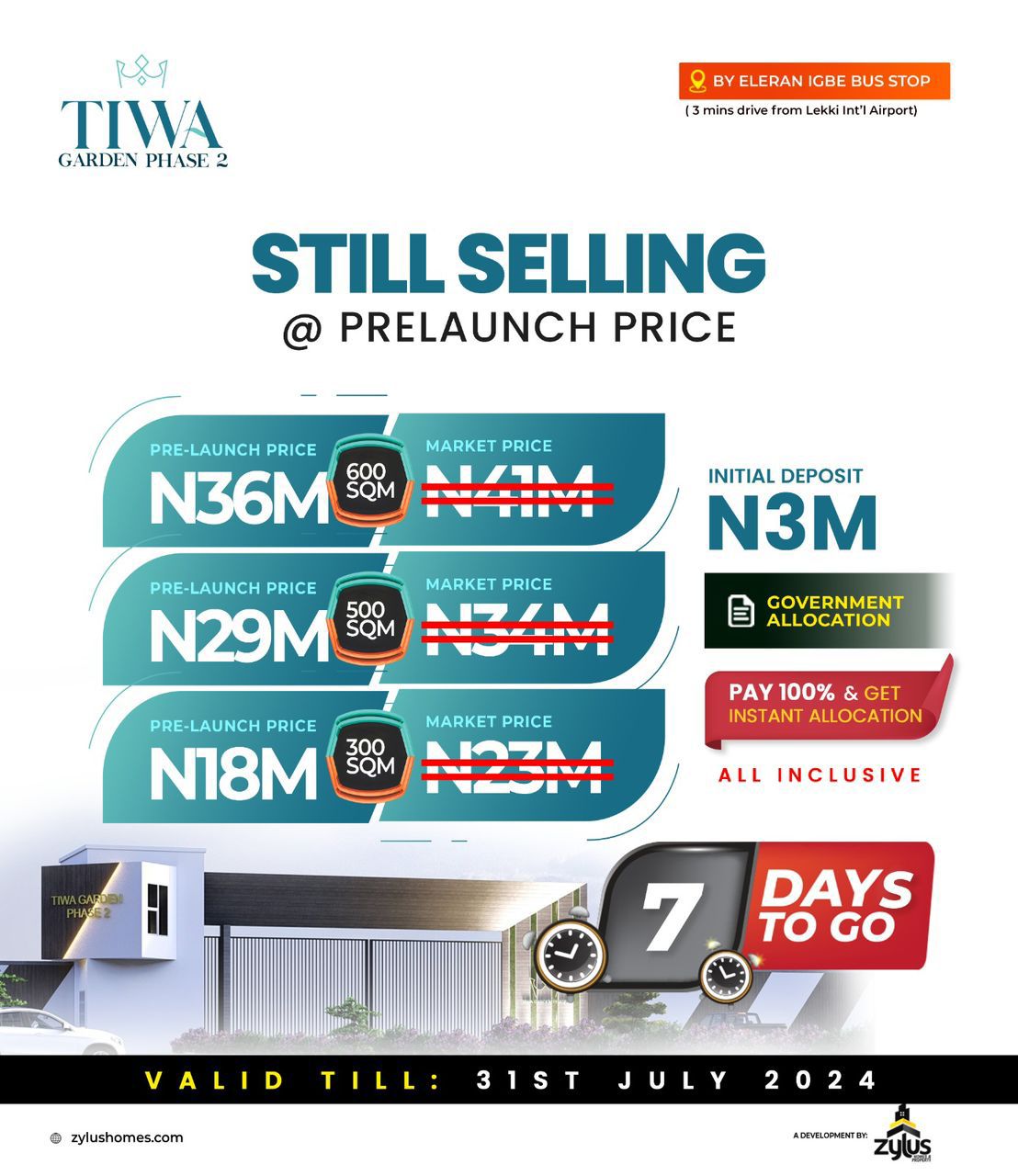 TIWA GARDENS PHASE 2, OFF LEKKI - EPE EXPRESSWAY