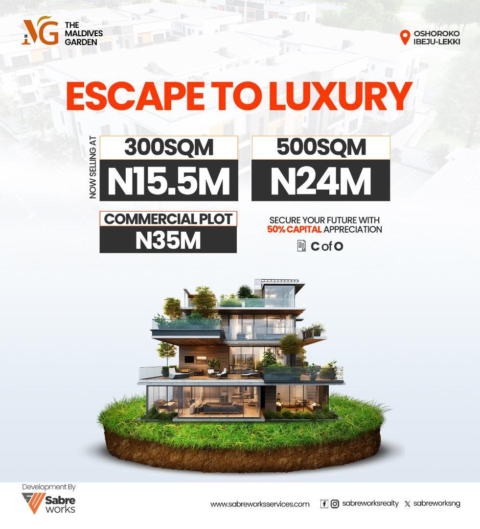 THE MALDIVES GARDEN OSHOROKO IBEJU LEKKI LAGOS