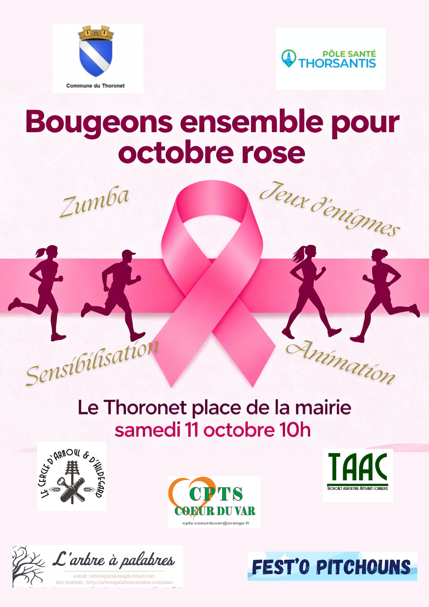 Bougeons ensemble pour octobre rose - le 11 octobre à 10h