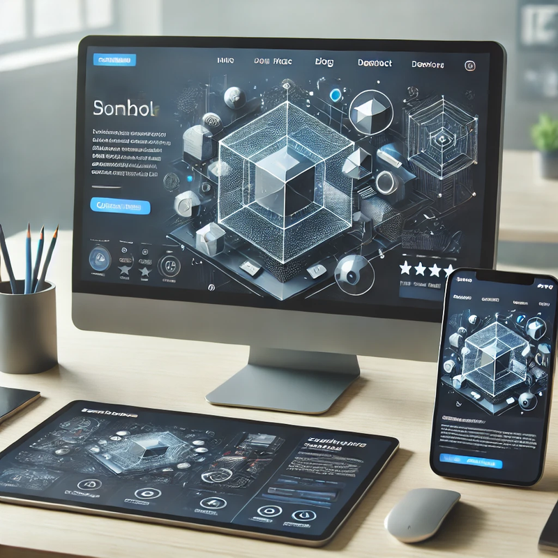 Responsive Website für Tech-Startup