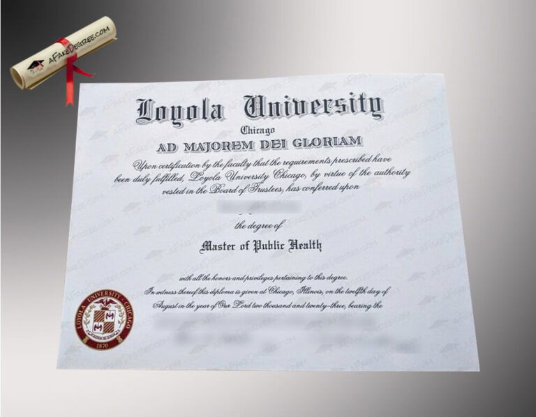 Buy fake Loyola diploma