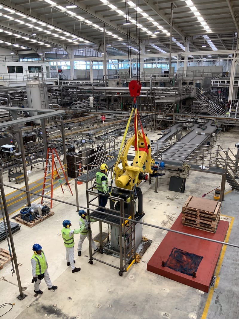 Desmontaje De Paletizadora Y Despaletizadora 