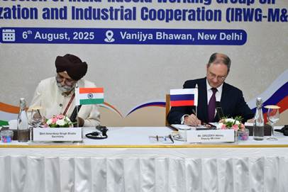 11th Session of India-Russia Working Group on Modernization & Industrial Cooperation held in New Delhi
