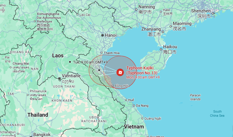 Vietnam, China begin emergency measures as Typhoon Kajiki strengthens