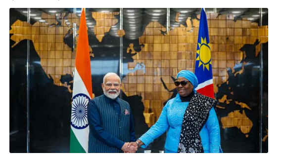 PM Modi conferred with Namibia's highest civilian honour — Order of the Most Ancient Welwitschia Mirabilis