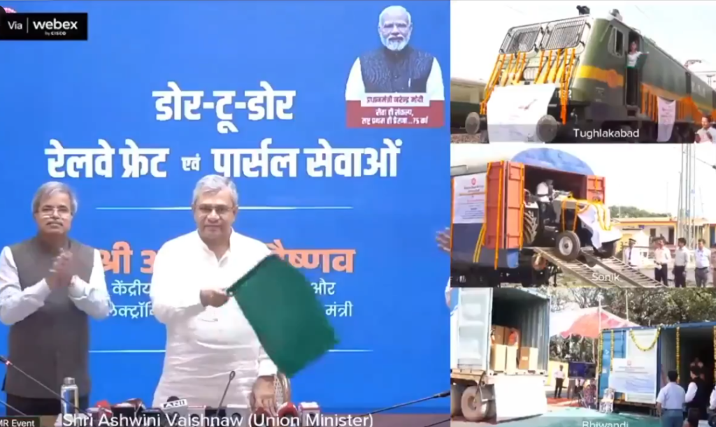 Railways Minister Ashwini Vaishnaw Launches Three New Door-to-Door Freight and Parcel Services