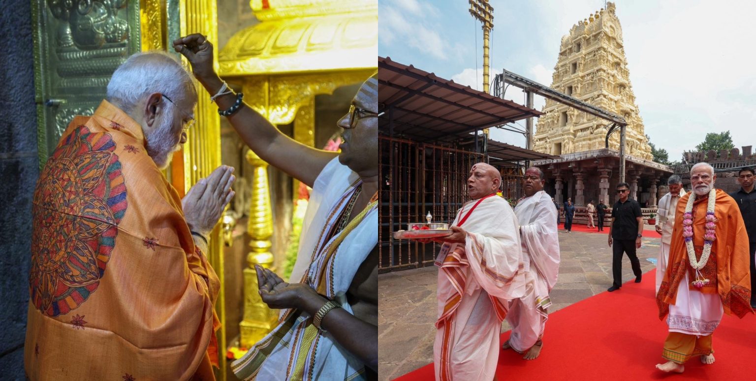 Prayed for well-being of Indians, says PM Modi after puja at Srisailam temple