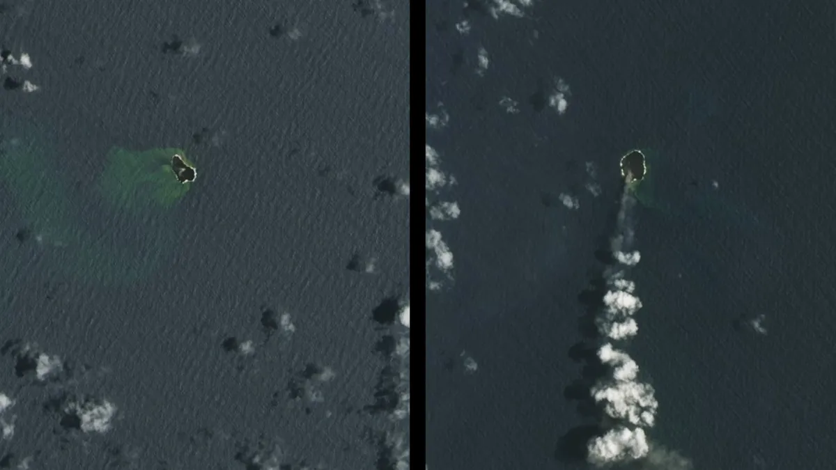 New Tongan Island Forged By Volcanic Eruption Just Had A Hefty Growth Spurt