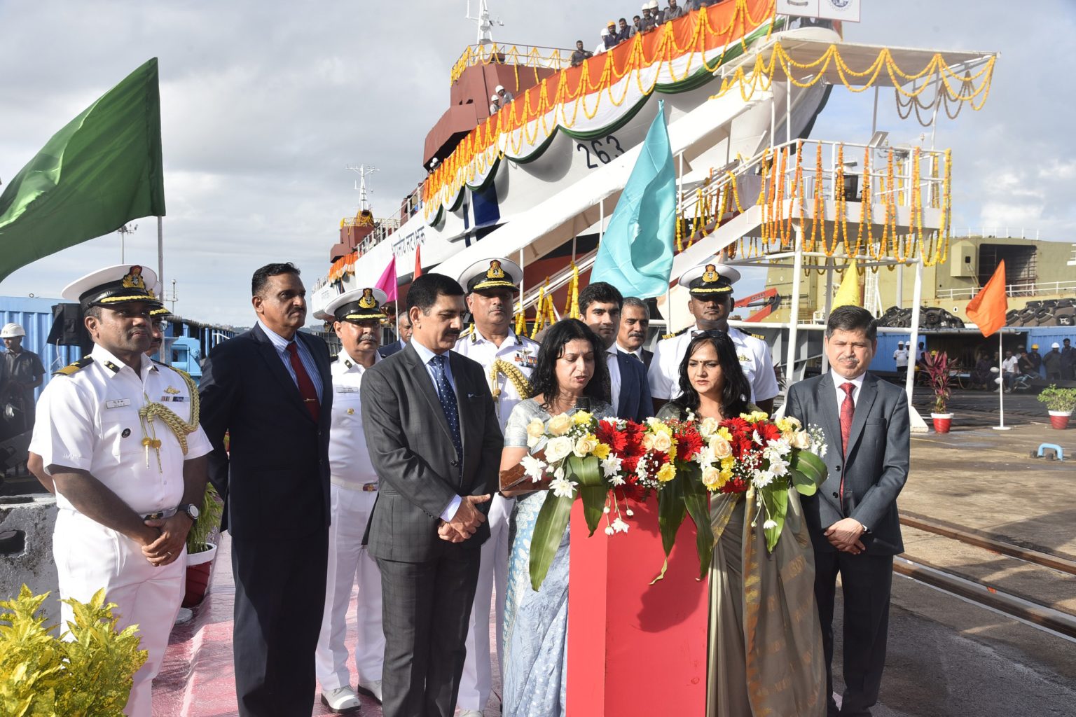 ICG Launches Two Indigenously-Built Fast Patrol Vessels ‘Ajit’ and ‘Aparajit’