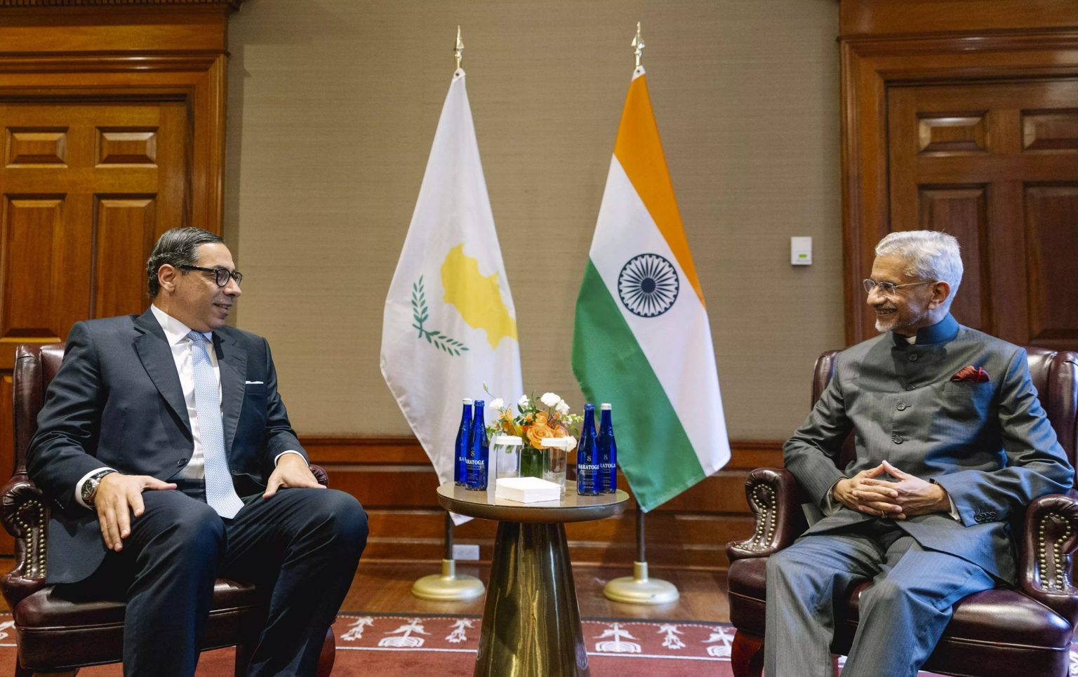 India–Cyprus Ties in Focus as FM Kombos Visits New Delhi