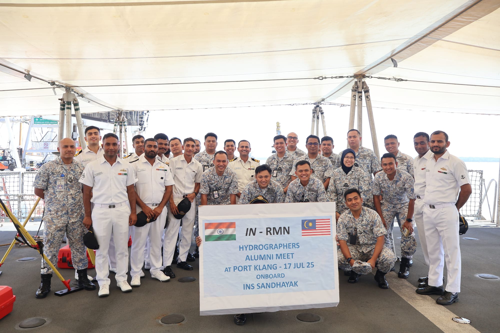 INS Sandhayak, the First Indigenous Survey Vessel Large (SVL), Visits Port Klang, Malaysia